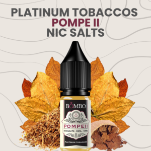 Sales platinum tabaco Pompeii, Bombo Nic Salts, Con nicotina