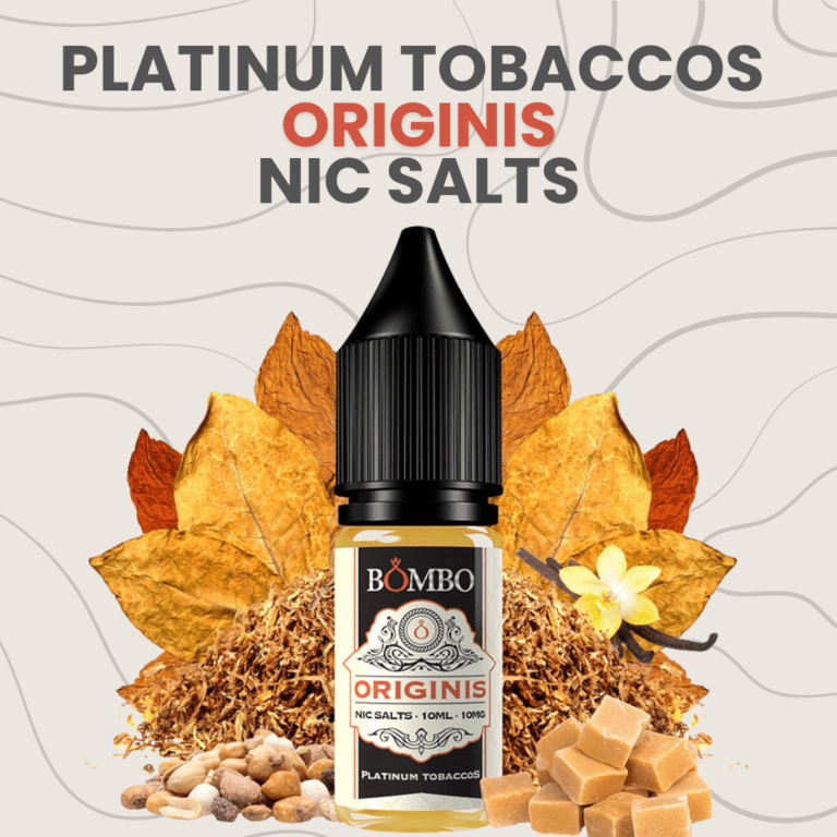 Sales de nicotina platinum tabaco Originis, Sales platinum tabaco Originis, Bombo Nic Salts, Con nicotina