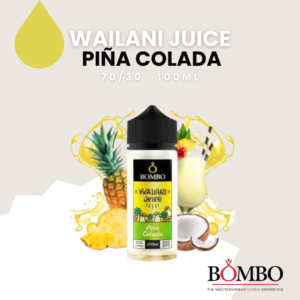 Bombo Wailani Juice Piña Colada, Bombo eLiquids, sin nicotina