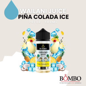 Bombo Wailani Juice Piña Colada Ice, Bombo eLiquids, sin nicotina