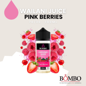 &Quot;Descubre El Delicioso Sabor Del Bombo Wailani Juice Pink Berries De Bombo Eliquids En Este Banner, E-Líquido De 100Ml Sin Nicotina, Perfecto Para Un Vapeo Saludable.&Quot;