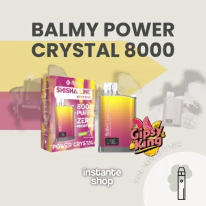 BAlmy power crystal Gipsy king, balmy go cristal, sin nicotina