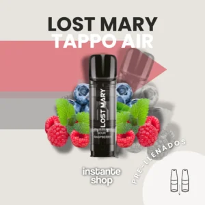 Cápsulas Lost Mary Tappo Air Blueberry sour Raspberry