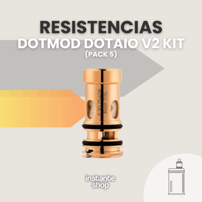 Resistencia Dotmod DotAIO V2: Optimiza tu experiencia de vapeo