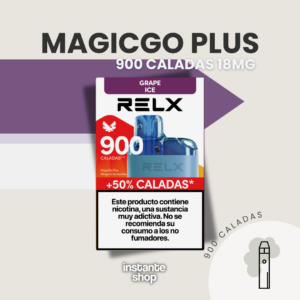 Grape Ice Relx - 900 Caladas de Sabor a Uva Refrescante | Tecnología Avanzada 🍇❄️