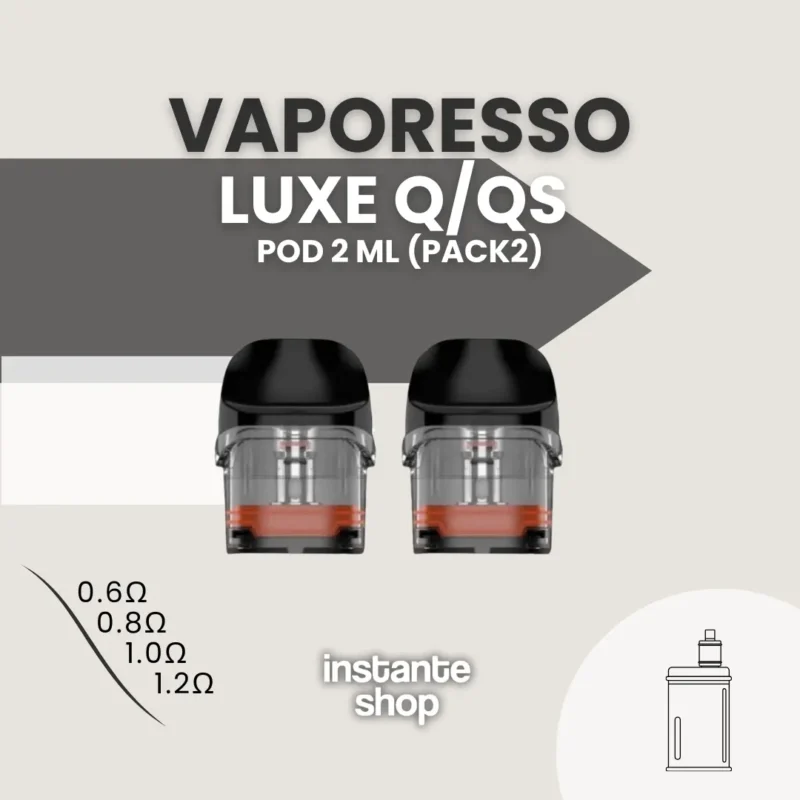 Vaporesso Luxe Q/Qs - Resistencia Y Cartucho De Recambio 0.6 Ω, 0.8 Ω, 1.0 Ω, 1.2 Ω | Vapeo De Alta Calidad