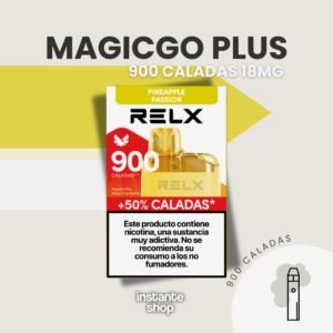 Pineapple Passion Relx - 900 Caladas con Sabor Tropical y Refrescante