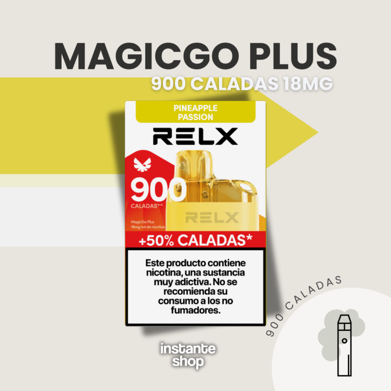 Pineapple Passion Relx - 900 Caladas Con Sabor Tropical Y Refrescante