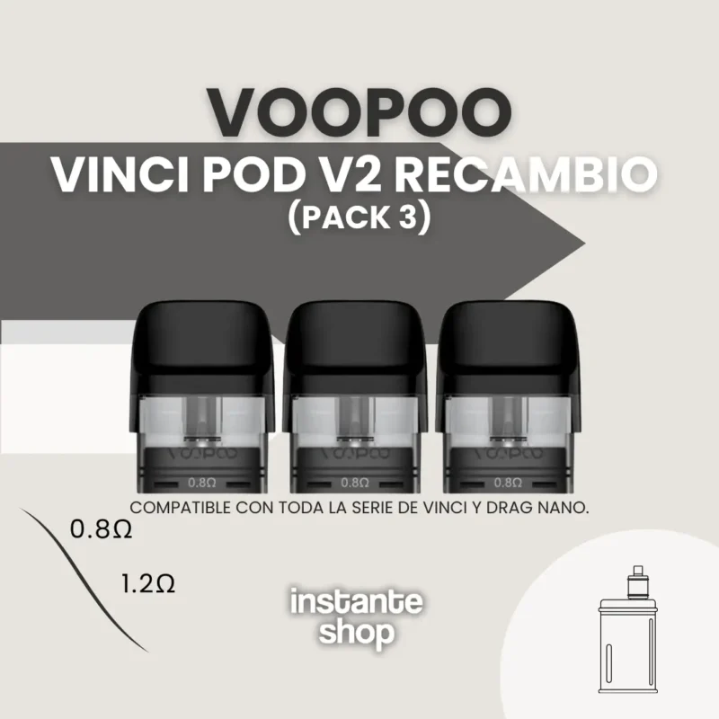 Voopoo Vinci Pod V2 Recambio Pack X3 - Resistencia 0,8 Ω Y 1,2 Ω Para Un Vapeo Superior