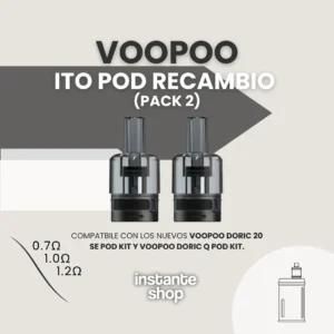 VOOPOO Ito POD Recambio - Resistencias para un Vapeo Consistente y Saboroso