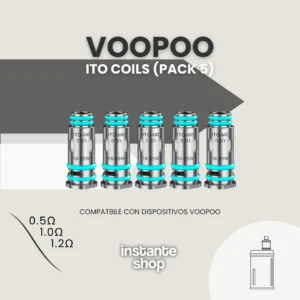 VOOPOO Ito Coils (Pack x5) - Resistencias Recargables para un Vapeo Superior