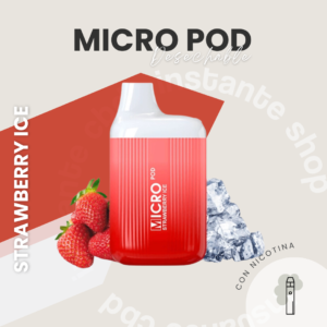 Pod Desechable Strawberry Ice Micro Pod 20mg🍓❄️