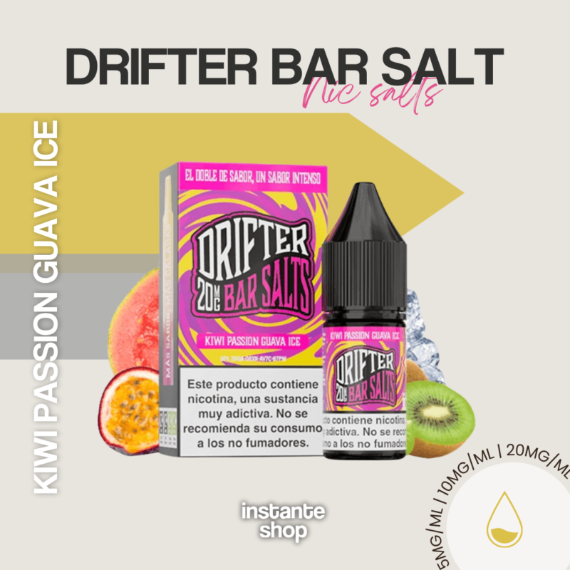 Drifter Bar Salts Kiwi Passion Guava Ice