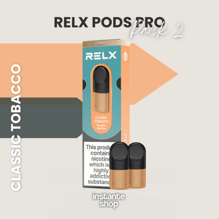 Cápsulas classic tobacco Relx