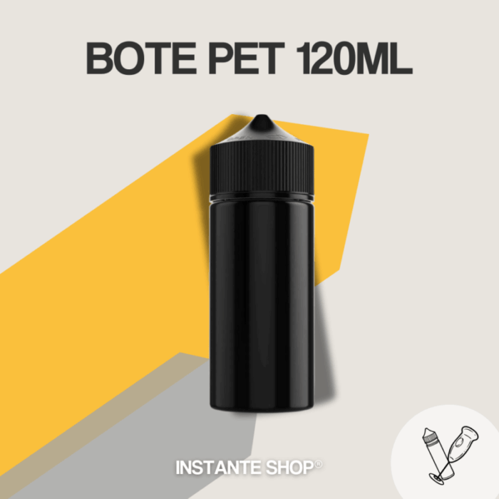 Bote PET Negro 120ml