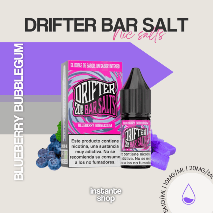 Drifter Bar Salts Blueberry Bubblegum