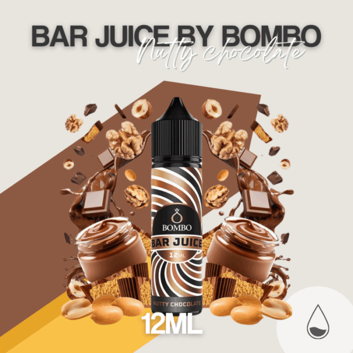 LONGFILLS Nuttry Chocolate 12ml - By bombo Bar juice