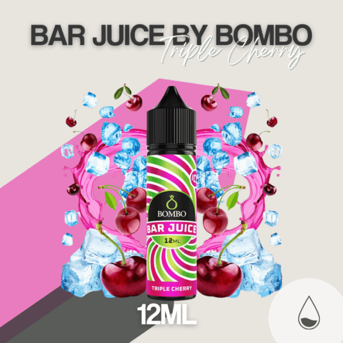 Longfill Triple Cherry Ice 12ml - Bombo Bar Juice