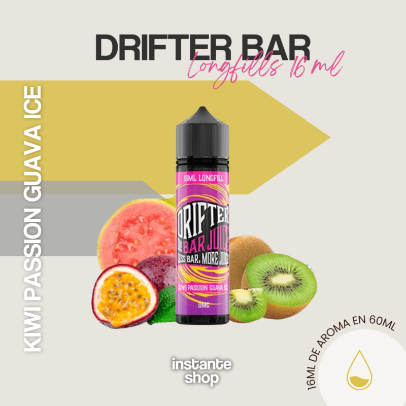 Longfills Drifter Bar - Kiwi Passion Guava Ice 16Ml