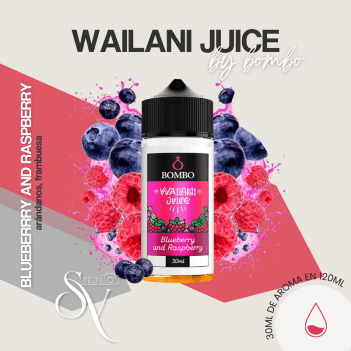 Aroma blueberry and raspberry - wailani bombo - longfill