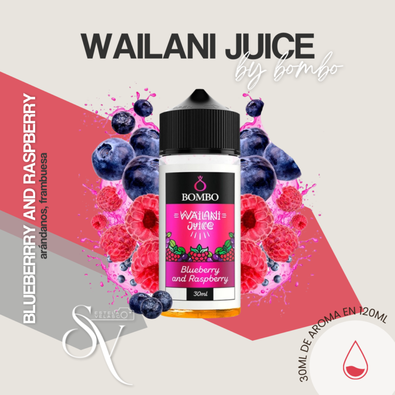 Aroma Blueberry And Raspberry - Wailani Bombo - Longfill 1 Aroma Blueberry And Raspberry - Wailani Bombo - Longfill