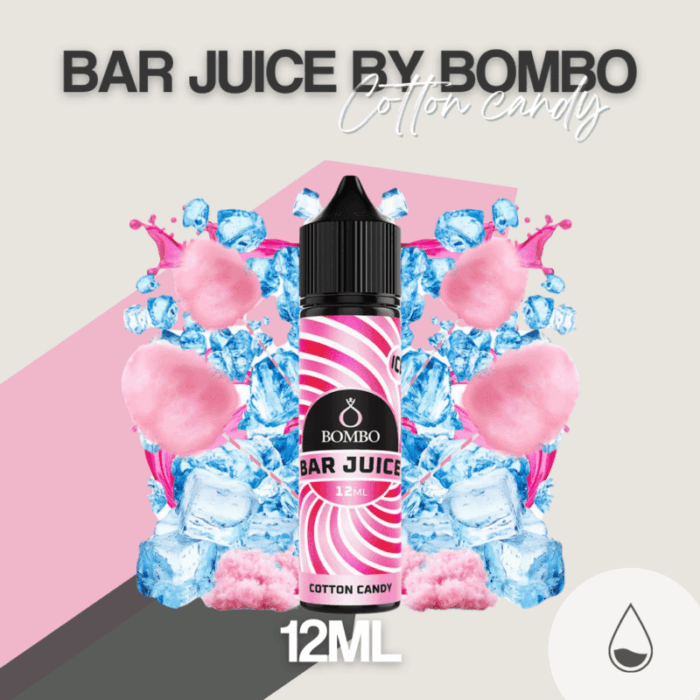 Longfill Cotton Candy Ice 12ml - Bombo Bar Juice