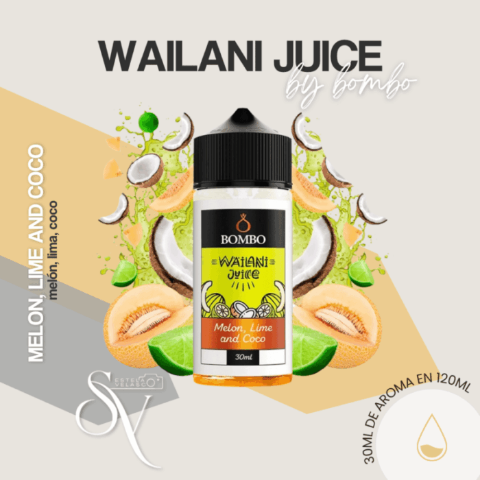 Aroma melón, lime and coco - wailani bombo - longfill