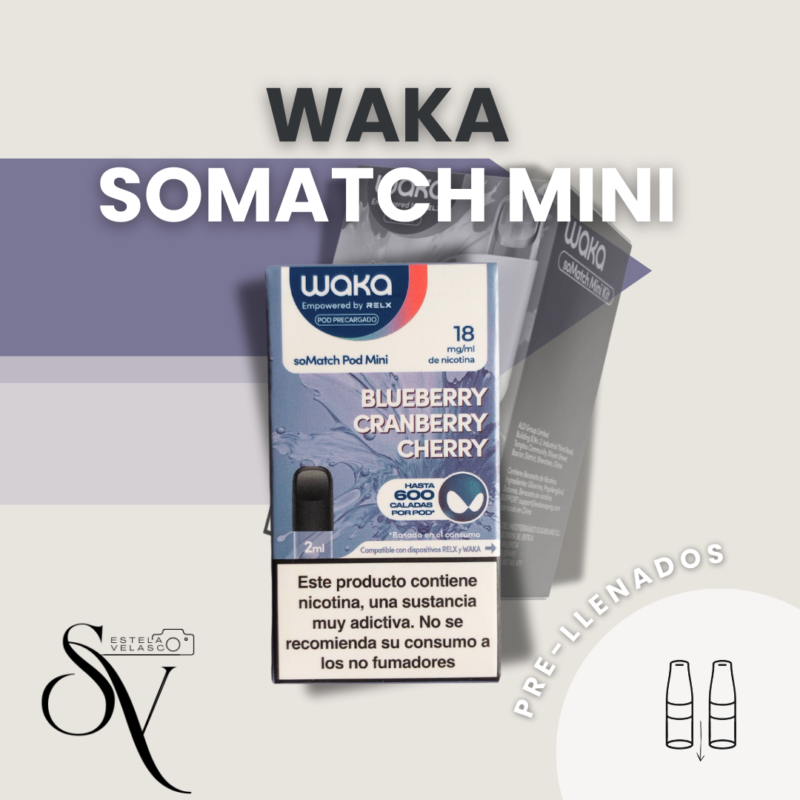 Cápsulas Waka Somatch Mini Blueberry Cranberry Cherry