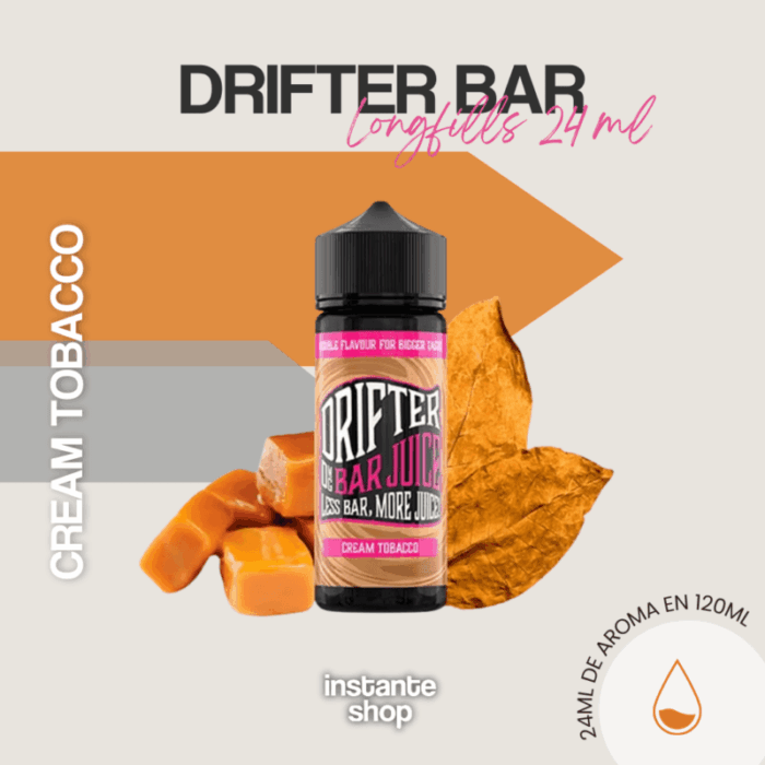 LongFills Drifter Bar Cream Tobacco 24ml