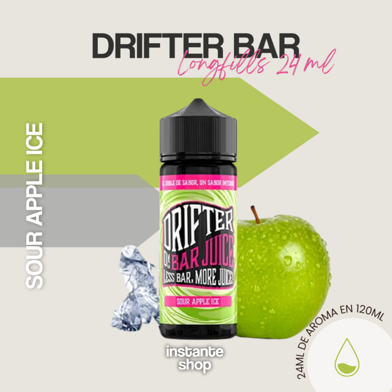 Longfills Drifter Bar Sour Apple Ice 24Ml