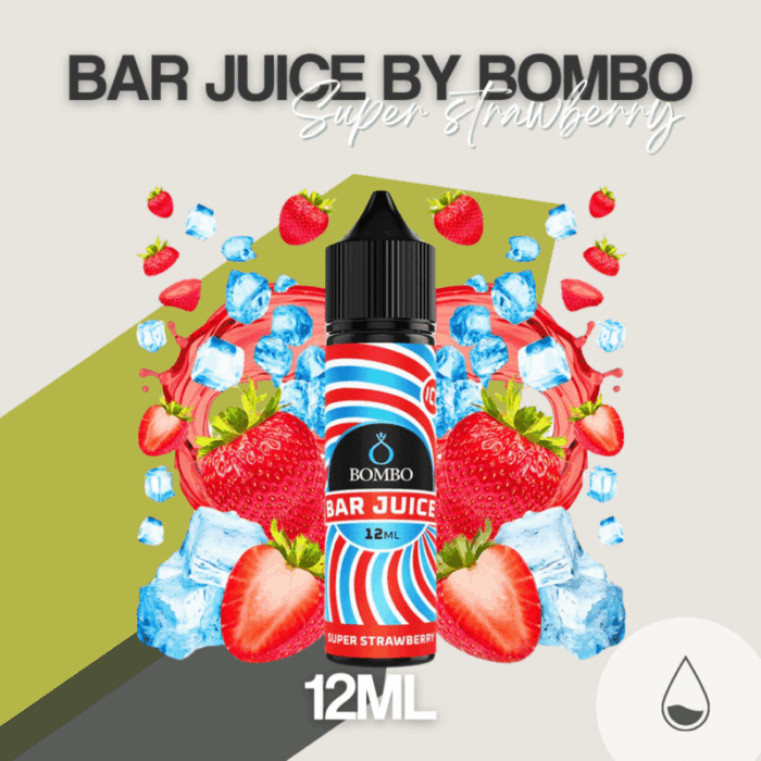 Aroma LongFills Super Strawberry Ice 12ml By Bombo Bar Juice