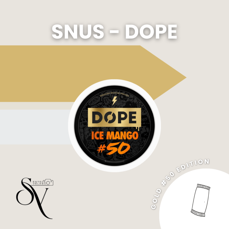 Snus Ice Mango #50 - Gold 50 Edition Dope 1 Snus Ice Mango #50 - Gold 50 Edition Dope