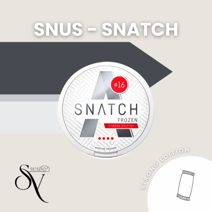 Snus Frozen - Snatch Strong Edition Bolsas de nicotina