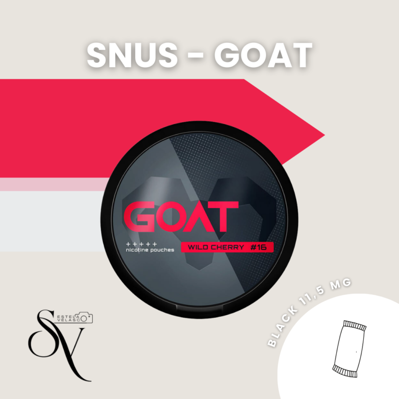 Snus Wild Cherry 16Mg - Goat Bolsas De Nicotina
