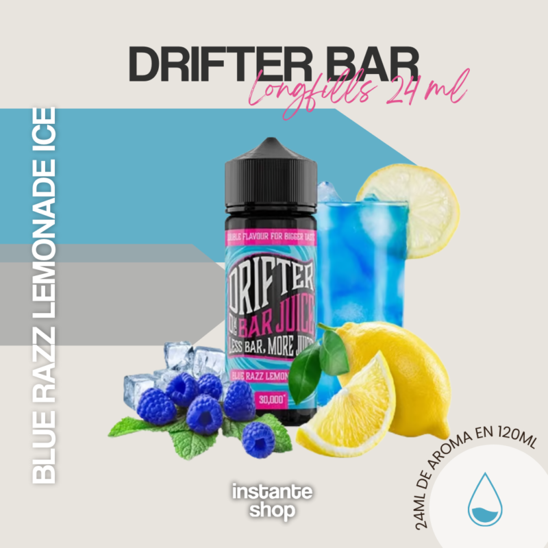 Longfills Drifter Bar Blue Razz Lemonade Ice 24Ml