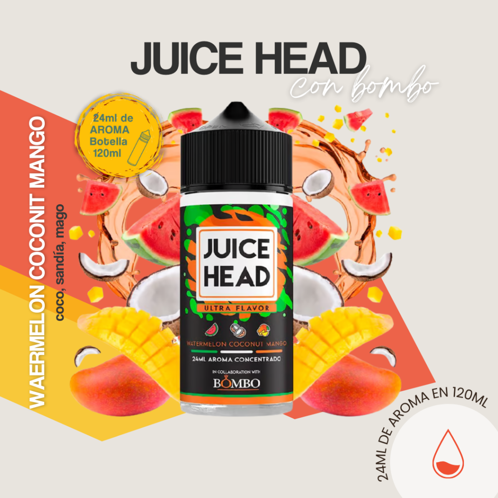 Aroma Watermelon Coconut Mango - 24/120Ml Juice Head