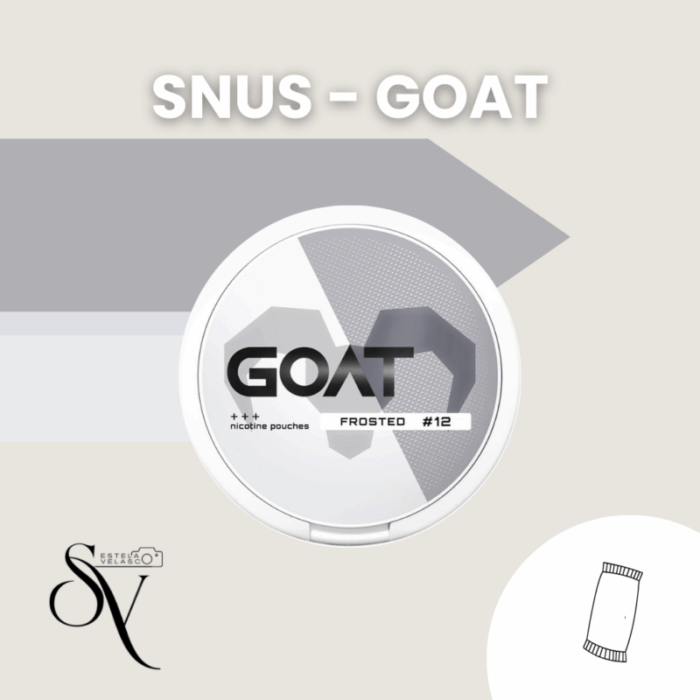 Snus Frosted 12mg - Goat Bolsas de nicotina