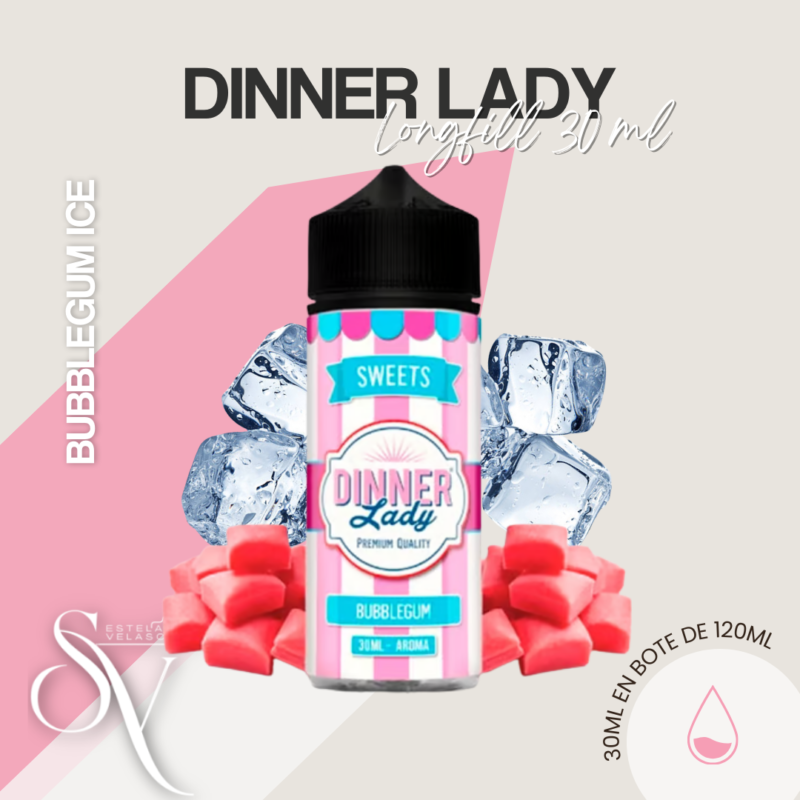 Longfills Dinner Lady Bubblegum Ice 30Ml