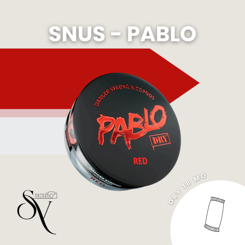 Snus Red Dry 18Mg - Pablo Bolsa De Nicotina