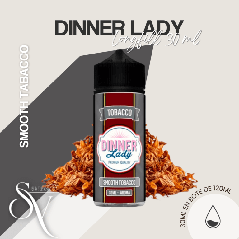 LongFills Dinner Lady Smooth Tobacco 30ml
