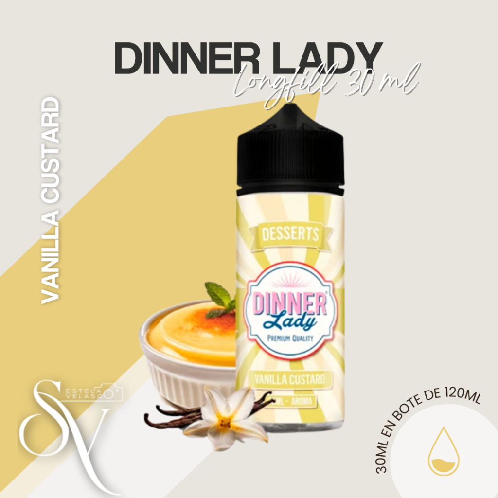 Longfills Dinner Lady Vanilla Custard 30Ml