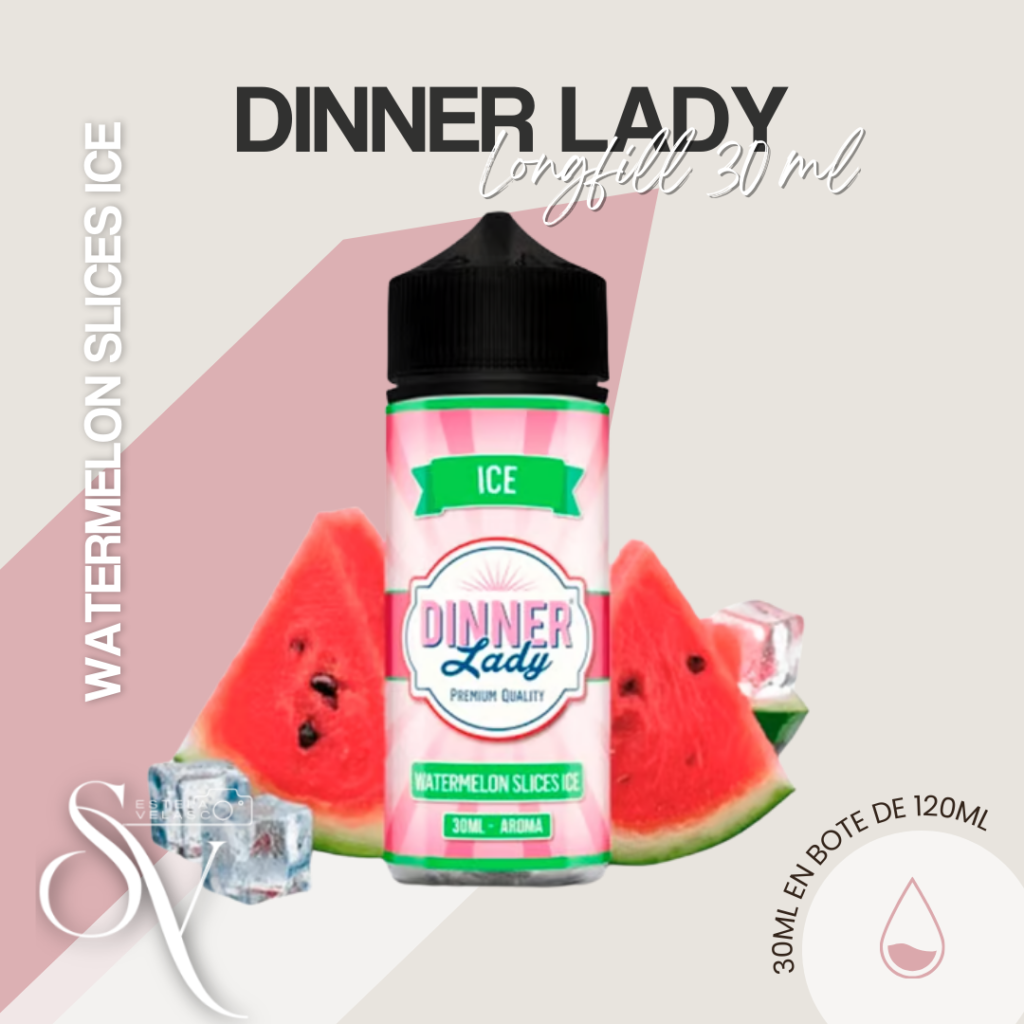 Longfills Dinner Lady Watermelon Slices Ice 30Ml