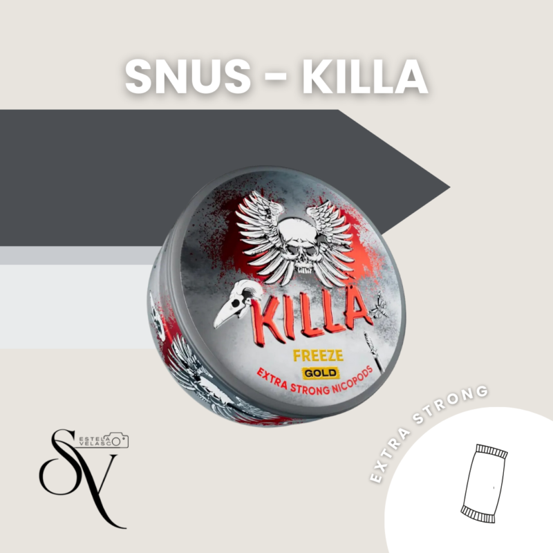 Snus Freeze Gold Extra Strong - Killa Bolsas De Nicotina