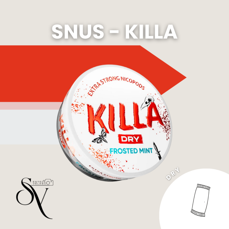 Snus Frosted Mint Dry 12,5Mg - Killa Bolsas De Nicotina