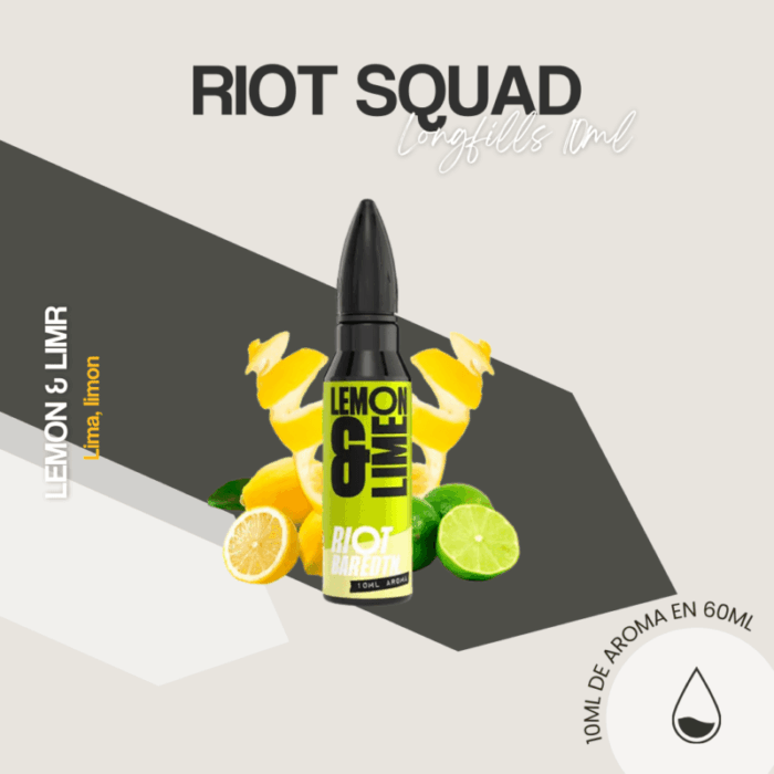 Aroma Lemon and lime 10ml - Longfill Riot Squad
