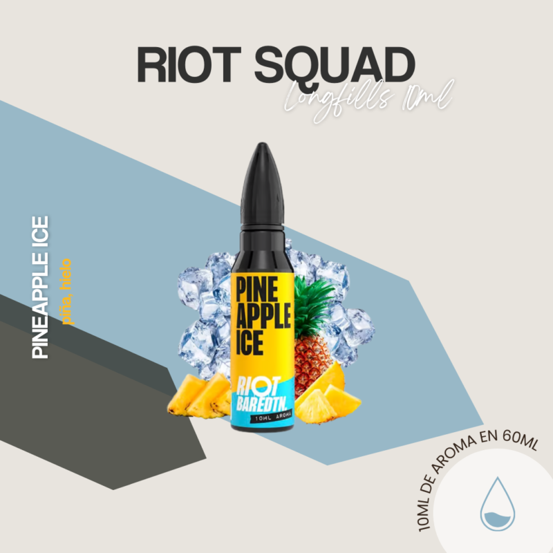 Aroma Pineapple Ice 10Ml - Longfill Riot Squad