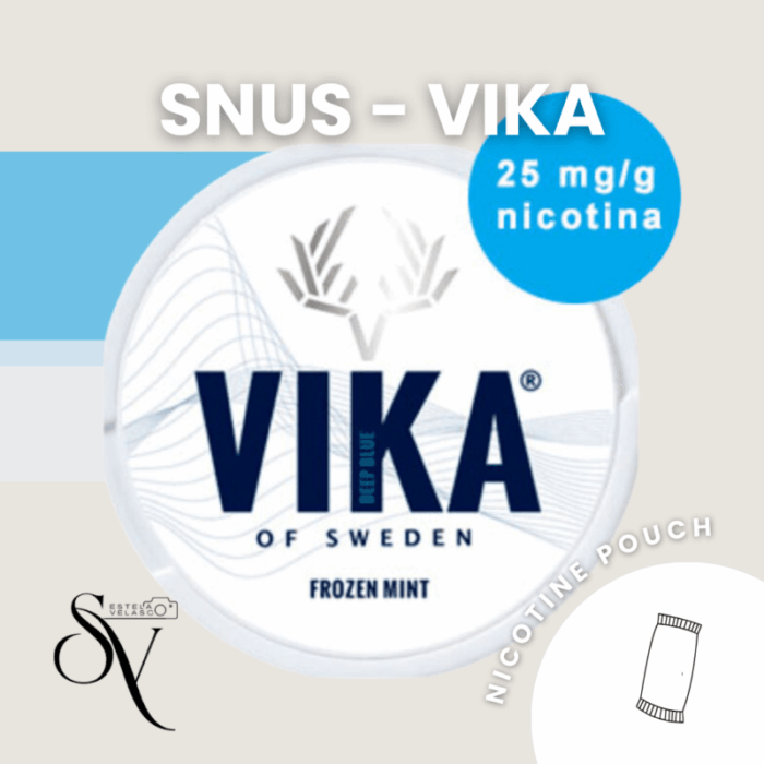 Snus Frozen mint 25mg - Vika bolsas de nicotina