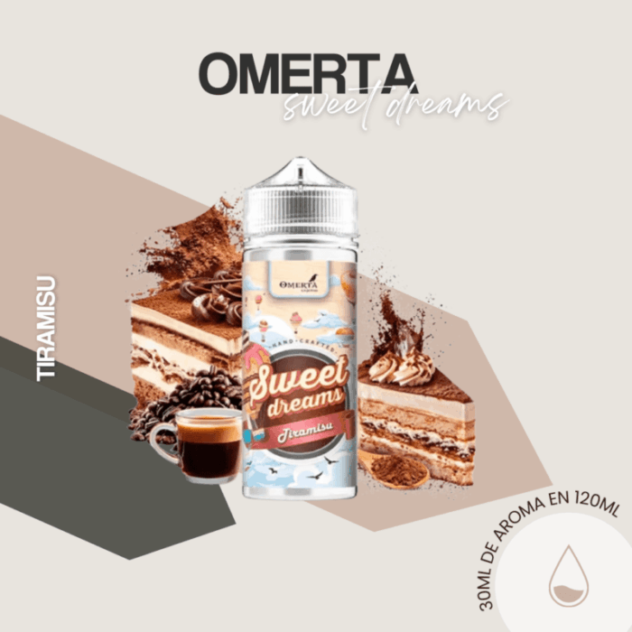 Aroma Tiramisu 30ml - Omerta - Sweet Dreams Longfill