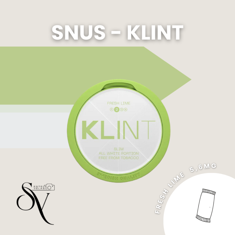 Snus Fresh Lime 5,6Mg - Klint Bolsas De Nicotina