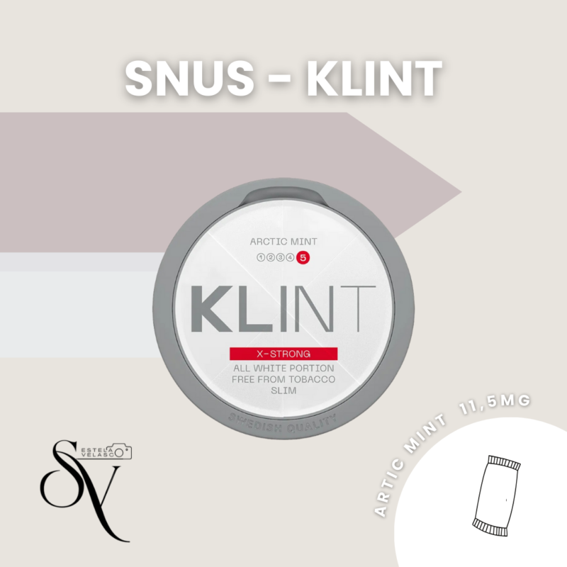 Snus Arctic Mint 11,5Mg - Klint Bolsas De Nicotina